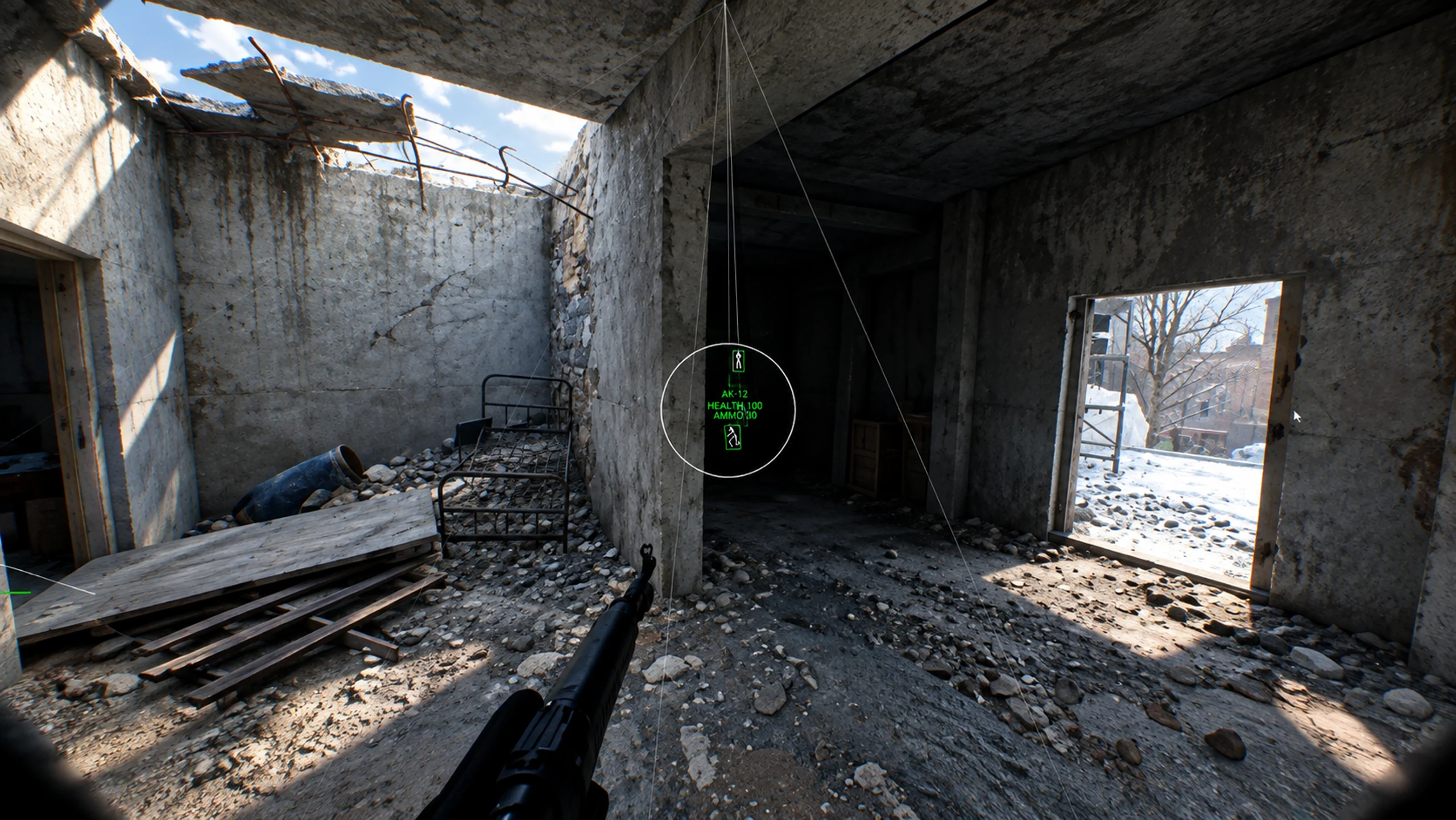 Bodycam wallhack skeleton ESP through walls